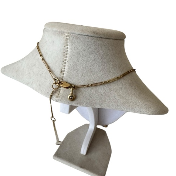 Madewell Gold Necklace with Blue Pendant - Picture 3 of 5